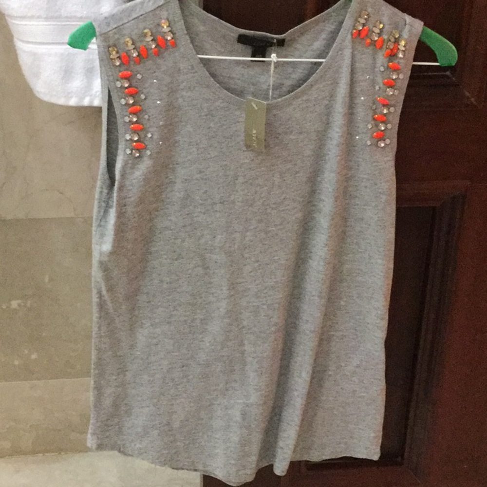 J.Crew embellished tee.